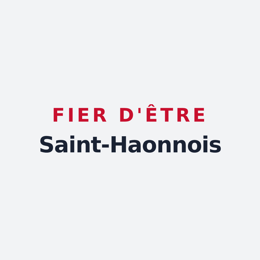 Poster « Fier d'être Saint-Haonnois » — design pour Saint-Haon-le-Châtel