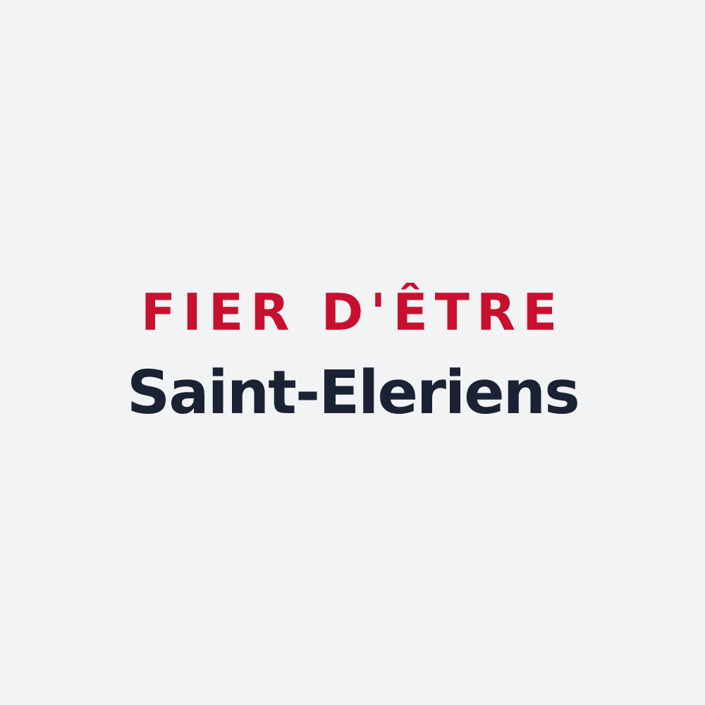 Poster « Fier d'être Saint-Eleriens » — design pour Saint-Hellier