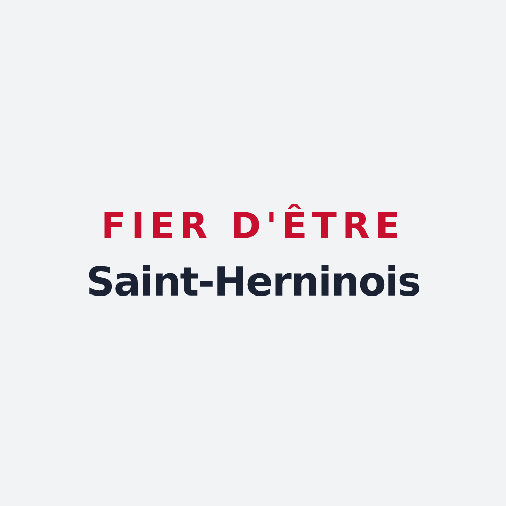 Poster « Fier d'être Saint-Herninois » — design pour Saint-Hernin
