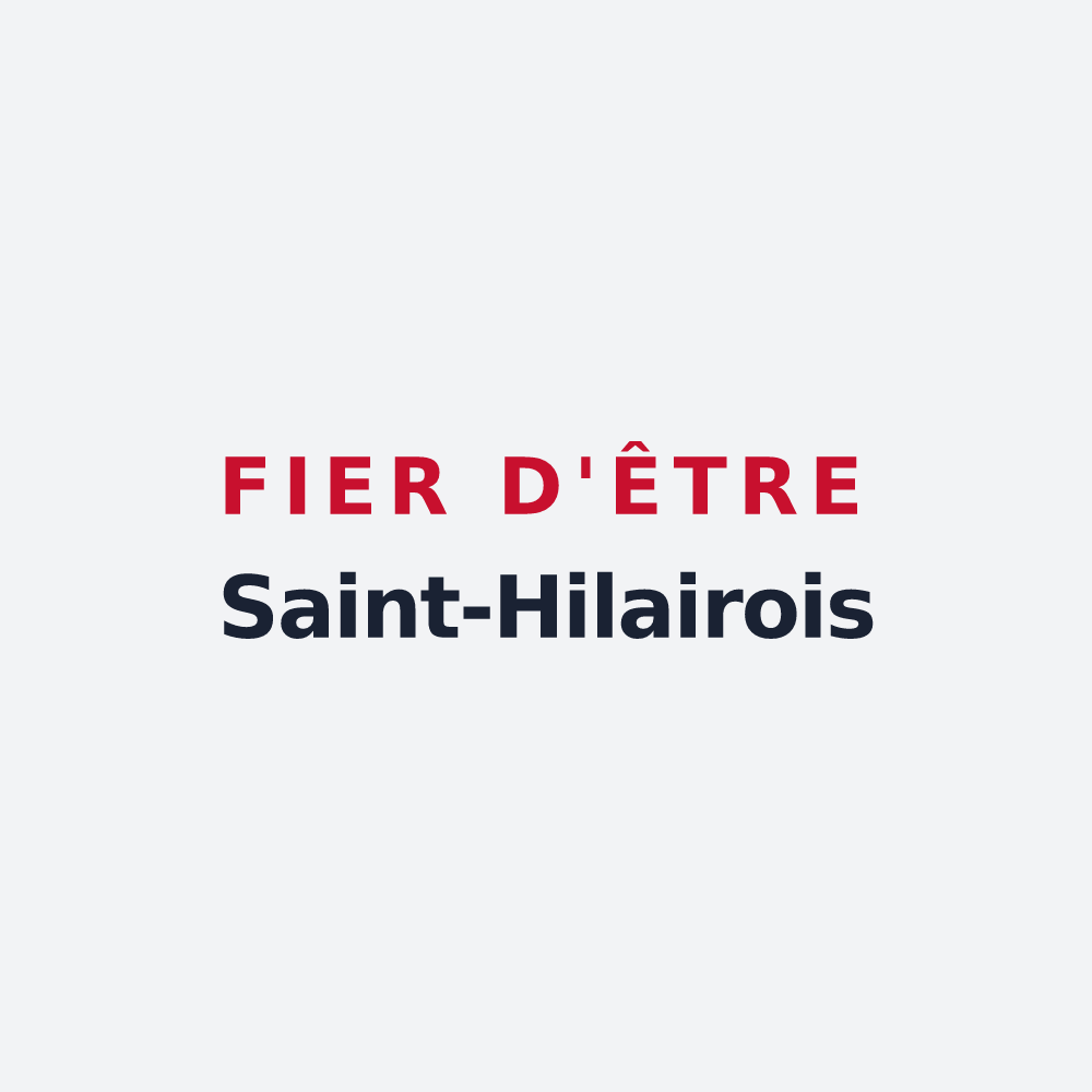 Poster « Fier d'être Saint-Hilairois » — design pour Saint-Hilaire