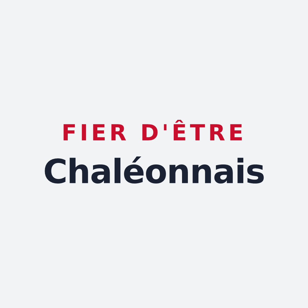 Poster « Fier d'être Chaléonnais » — design pour Saint-Hilaire-de-Chaléons