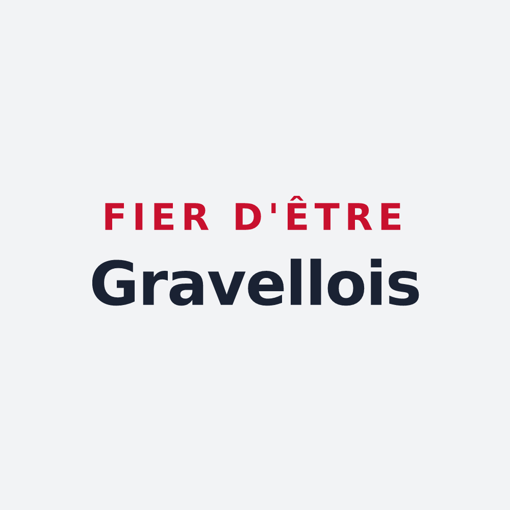 Poster « Fier d'être Gravellois » — design pour Saint-Hilaire-la-Gravelle