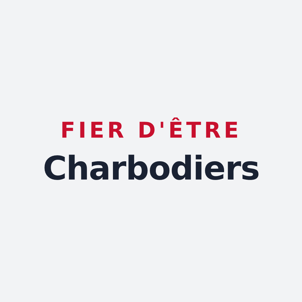 Poster « Fier d'être Charbodiers » — design pour Saint-Hilaire-le-Grand