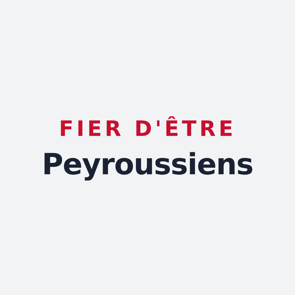 Poster « Fier d'être Peyroussiens » — design pour Saint-Hilaire-Peyroux