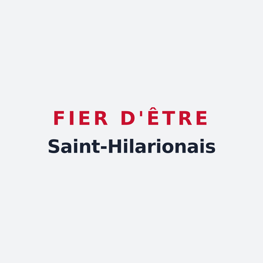 Poster « Fier d'être Saint-Hilarionais » — design pour Saint-Hilarion