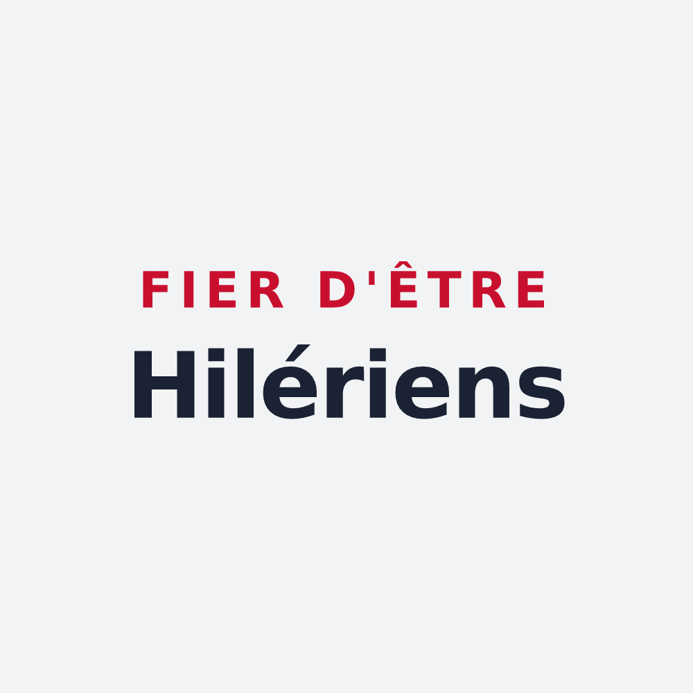 Poster « Fier d'être Hilériens » — design pour Saint-Hilliers