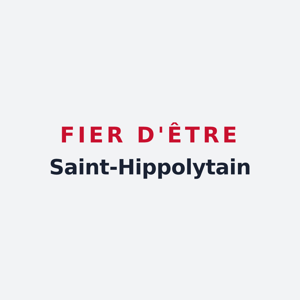 Poster « Fier d'être Saint-Hippolytain » — design pour Saint-Hippolyte