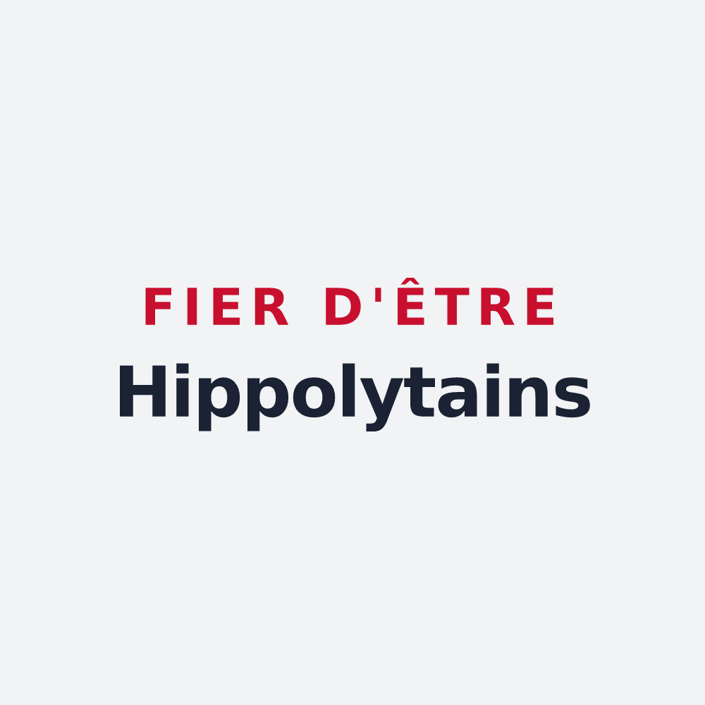 Poster « Fier d'être Hippolytains » — design pour Saint-Hippolyte