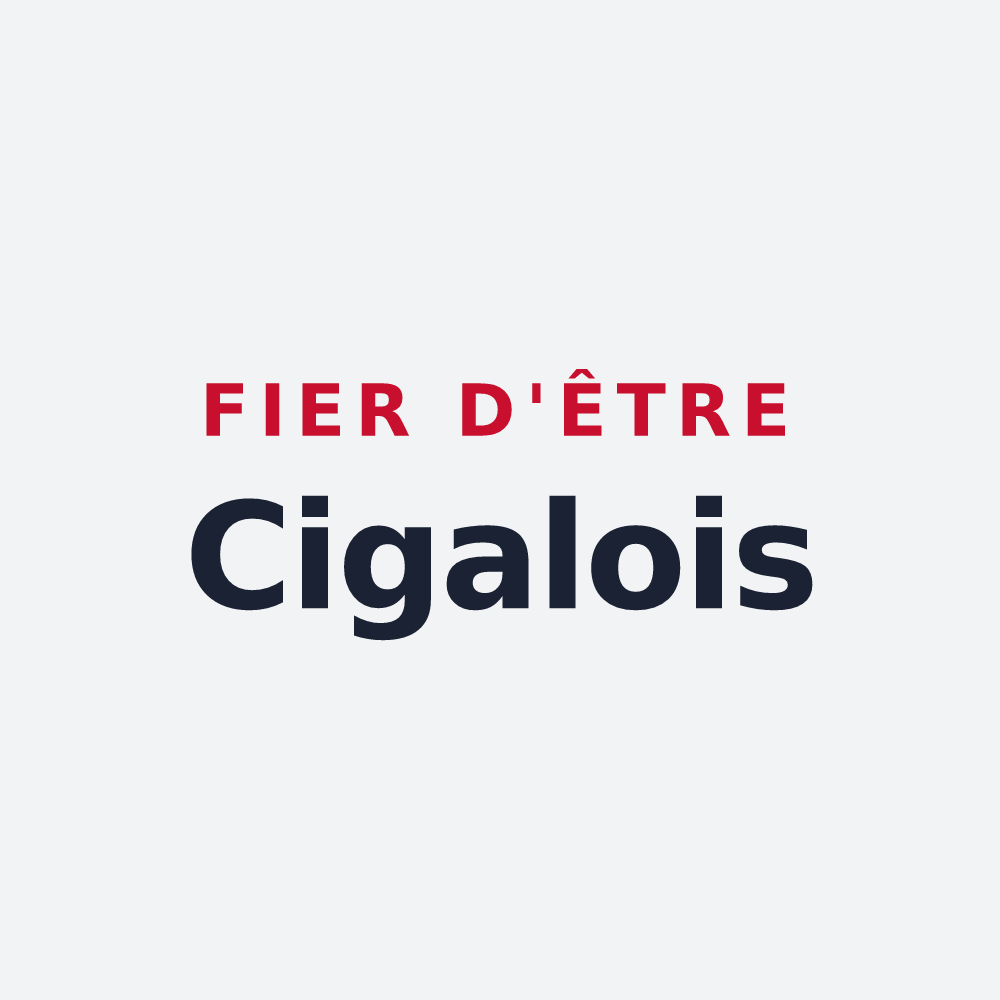 Poster « Fier d'être Cigalois » — design pour Saint-Hippolyte-du-Fort