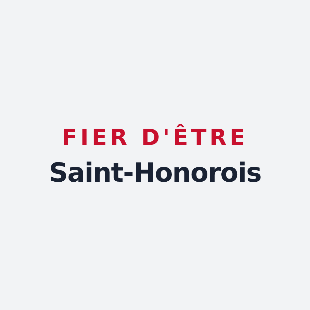 Poster « Fier d'être Saint-Honorois » — design pour Saint-Honoré
