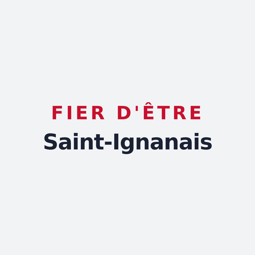 Poster « Fier d'être Saint-Ignanais » — design pour Saint-Ignan