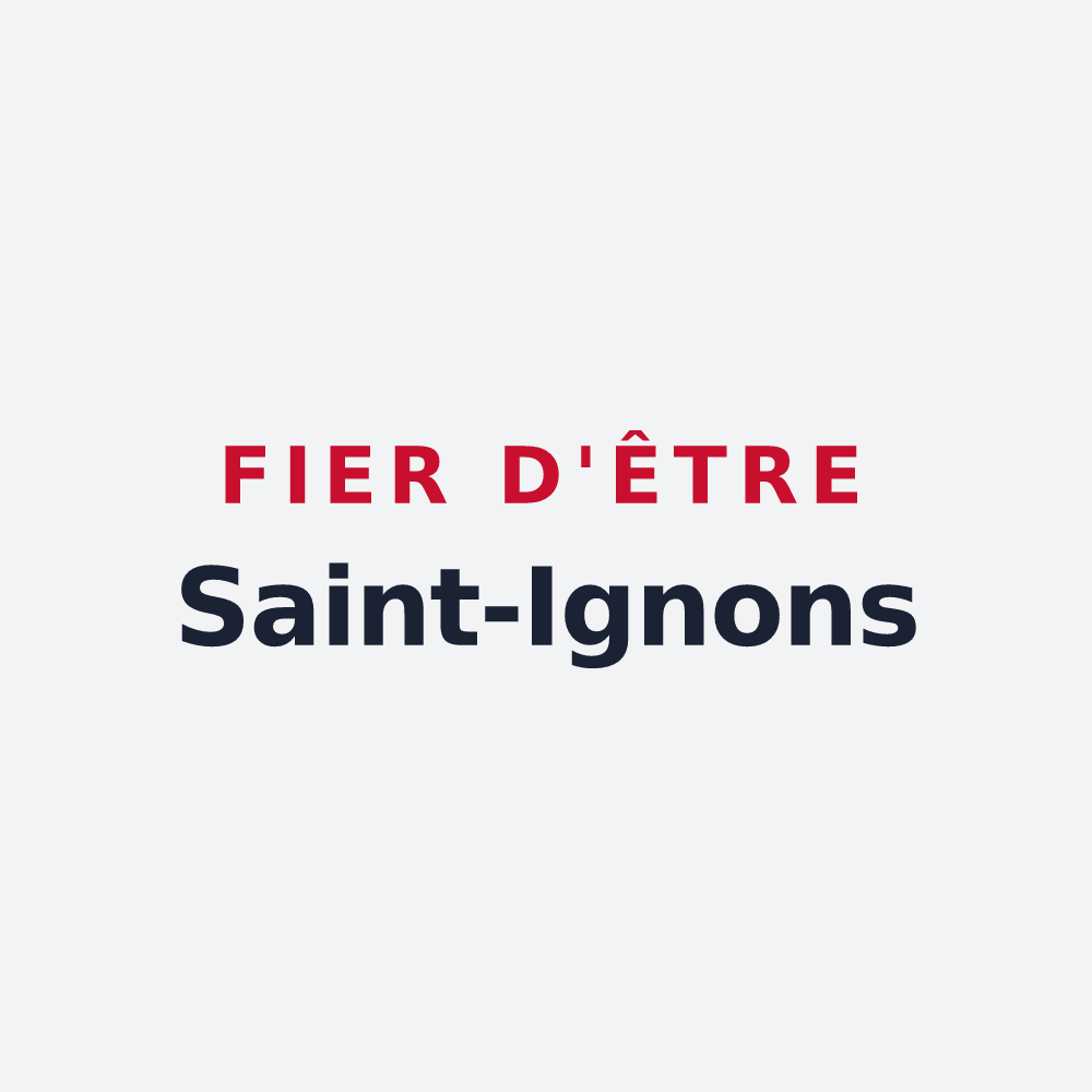 Poster « Fier d'être Saint-Ignons » — design pour Saint-Igny-de-Vers