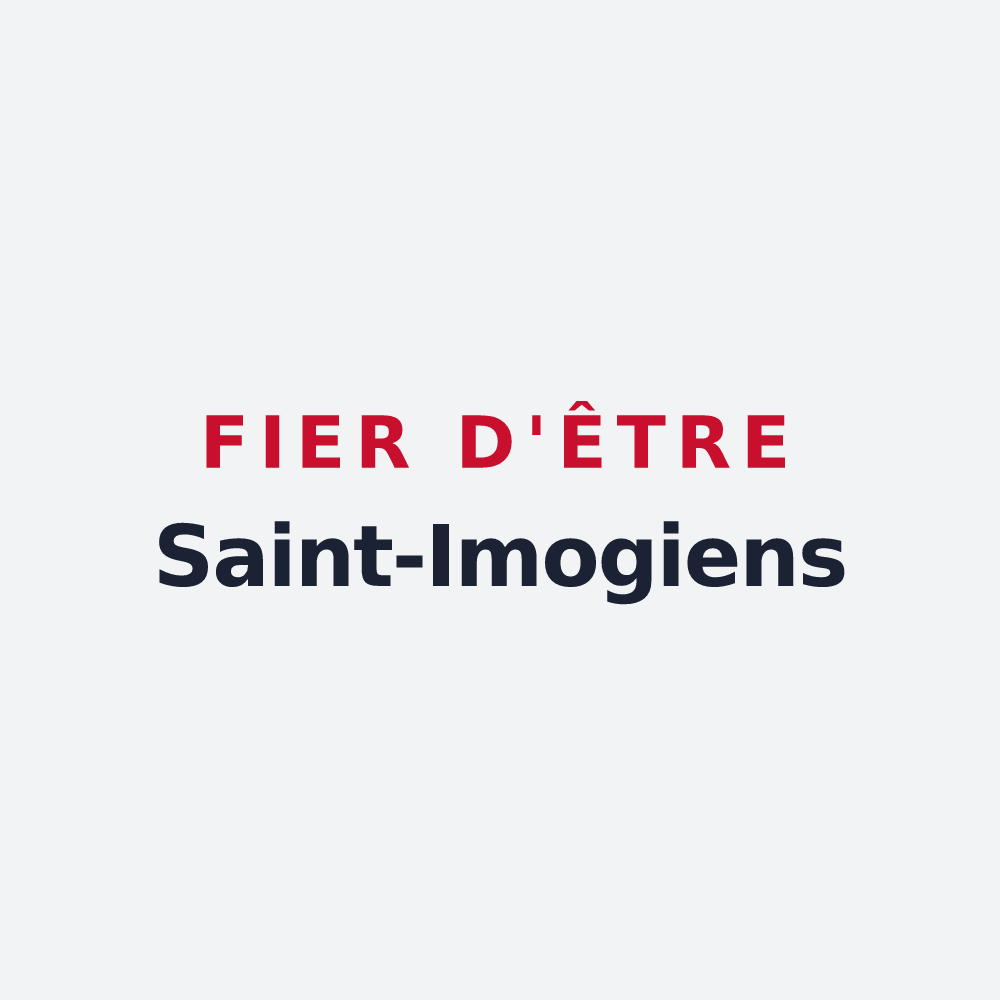 Poster « Fier d'être Saint-Imogiens » — design pour Saint-Imoges