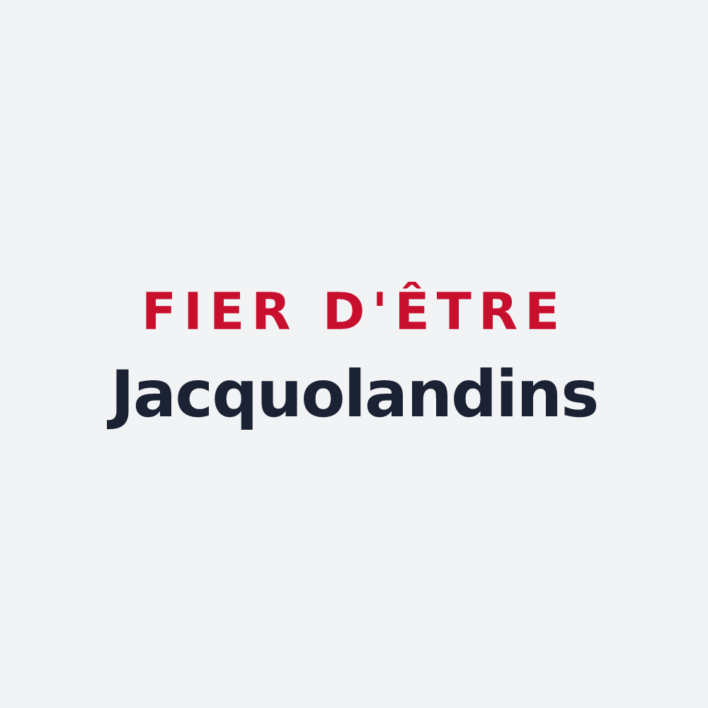 Poster « Fier d'être Jacquolandins » — design pour Saint-Jacques-de-la-Lande