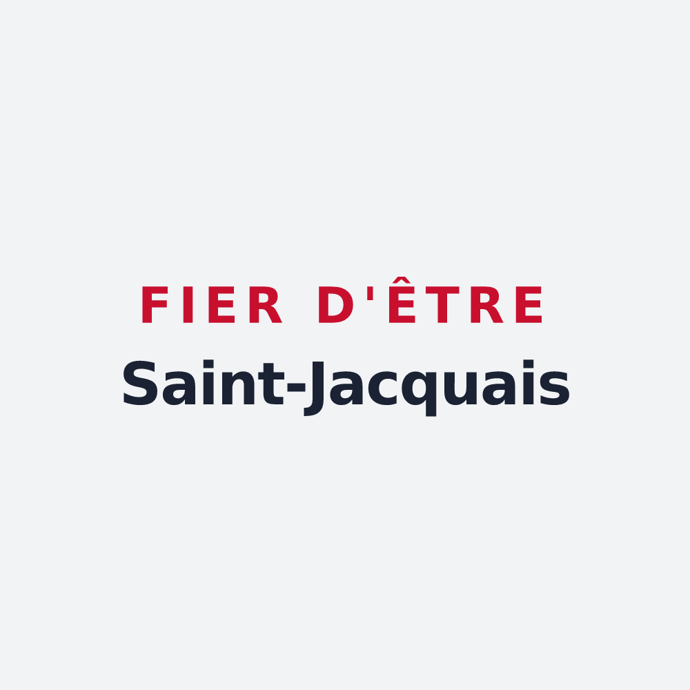 Poster « Fier d'être Saint-Jacquais » — design pour Saint-Jacques-sur-Darnétal
