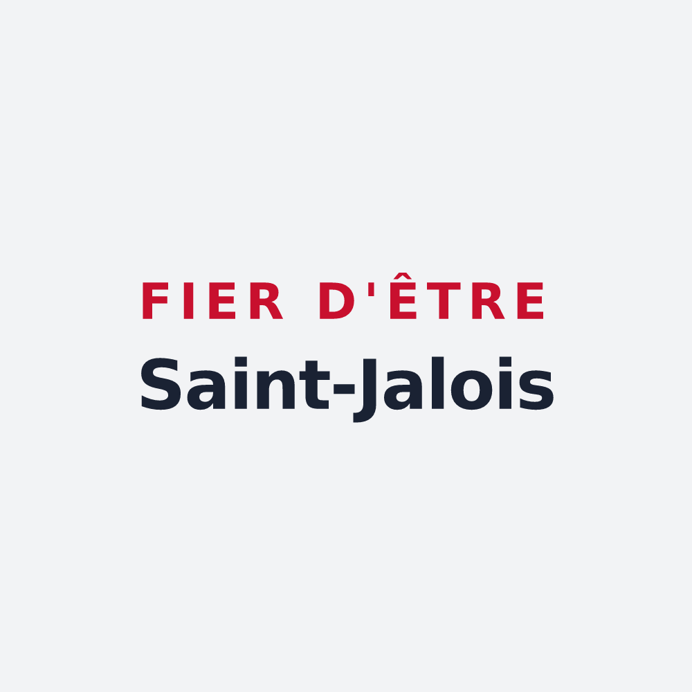 Poster « Fier d'être Saint-Jalois » — design pour Saint-Jal