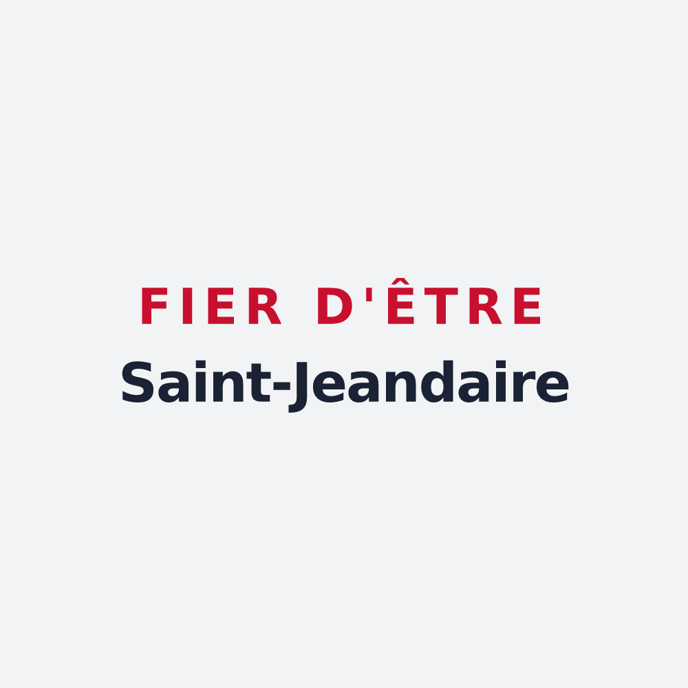 Poster « Fier d'être Saint-Jeandaire » — design pour Saint-Jean-Bonnefonds