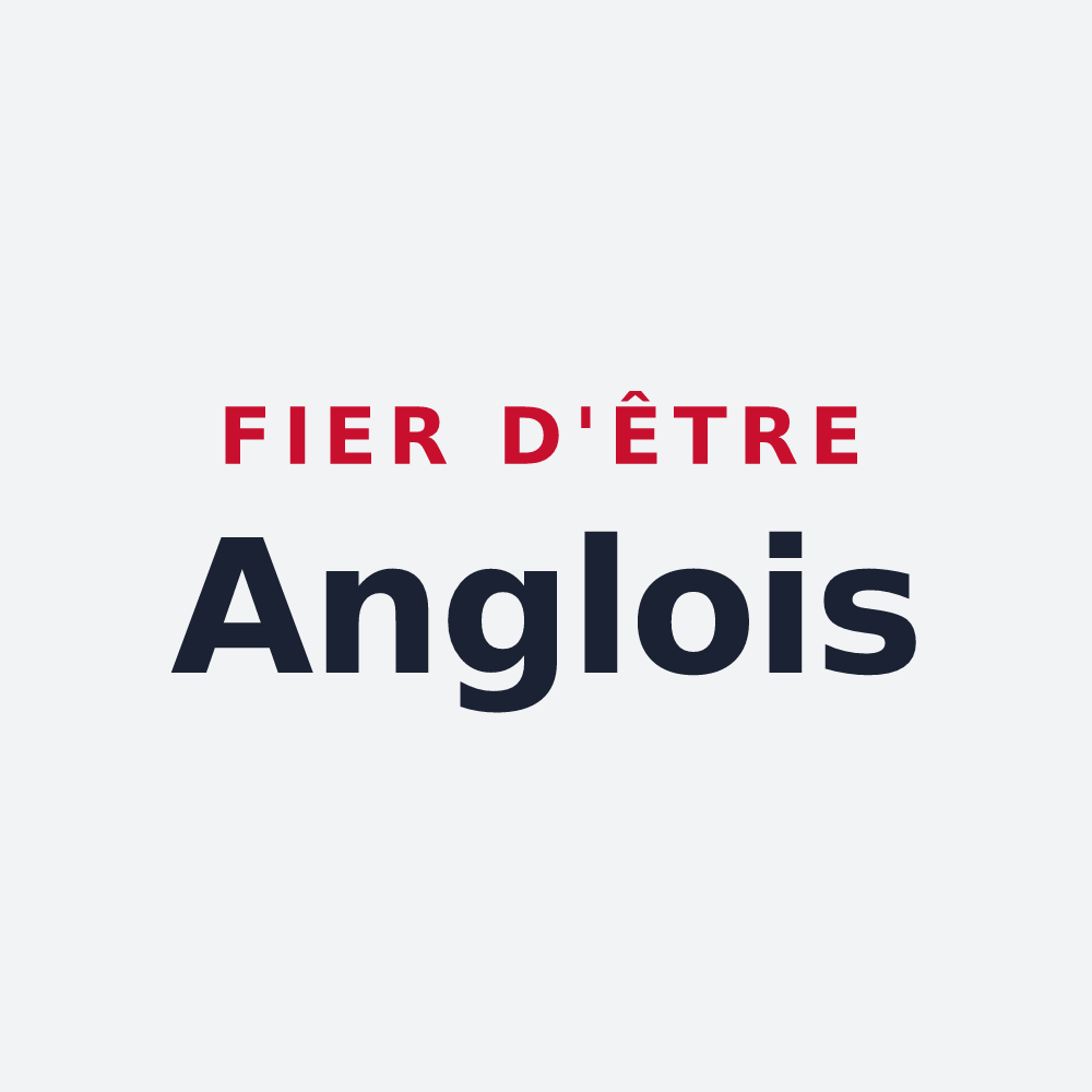 Poster « Fier d'être Anglois » — design pour Saint-Jean-d'Angle