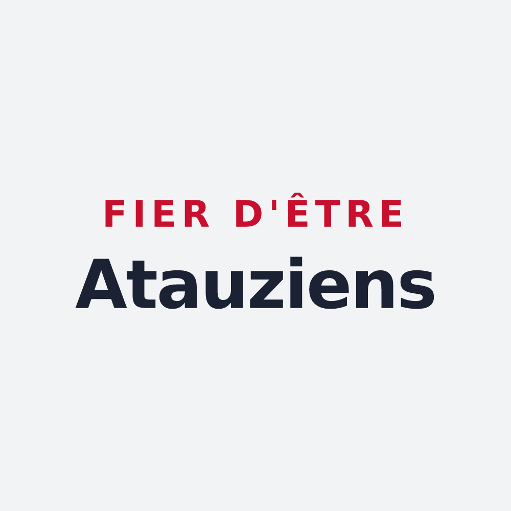 Poster « Fier d'être Atauziens » — design pour Saint-Jean-d'Ataux
