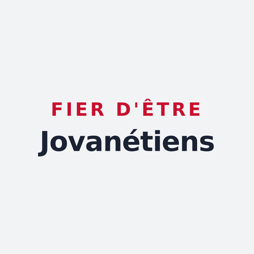 Poster « Fier d'être Jovanétiens » — design pour Saint-Jean-d'Aulps