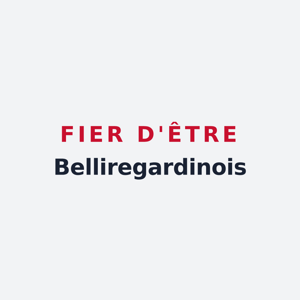 Poster « Fier d'être Belliregardinois » — design pour Saint-Jean-de-Beauregard