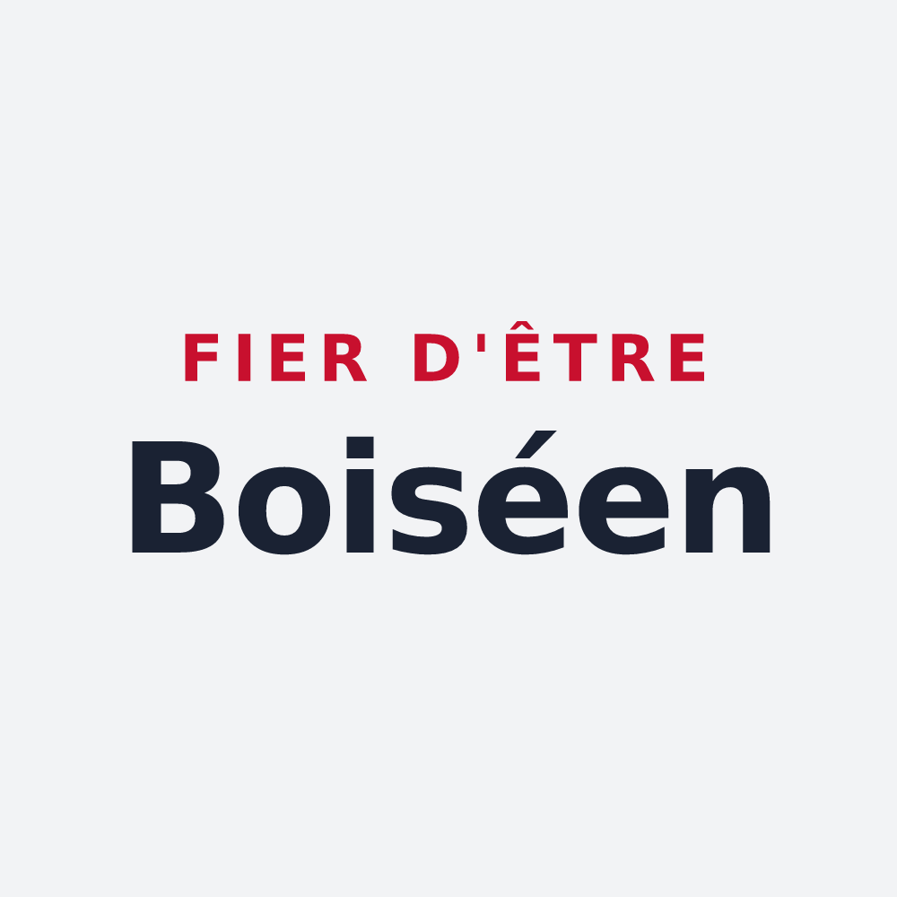 Poster « Fier d'être Boiséen » — design pour Saint-Jean-de-Boiseau