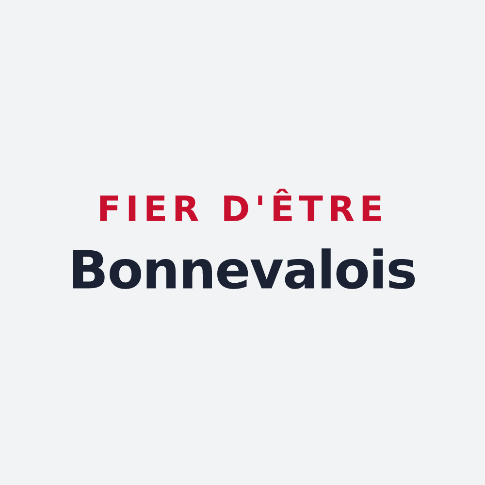 Poster « Fier d'être Bonnevalois » — design pour Saint-Jean-de-Bonneval