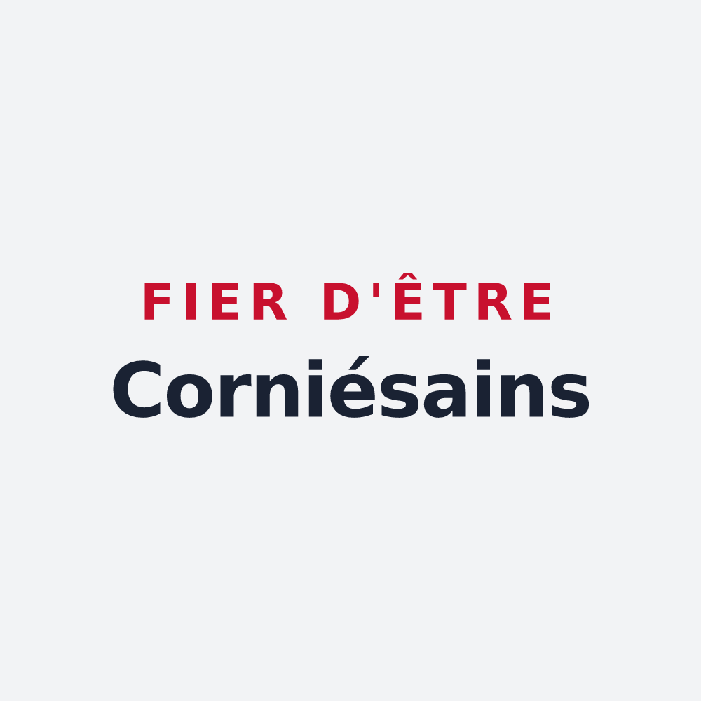 Poster « Fier d'être Corniésains » — design pour Saint-Jean-de-Cornies