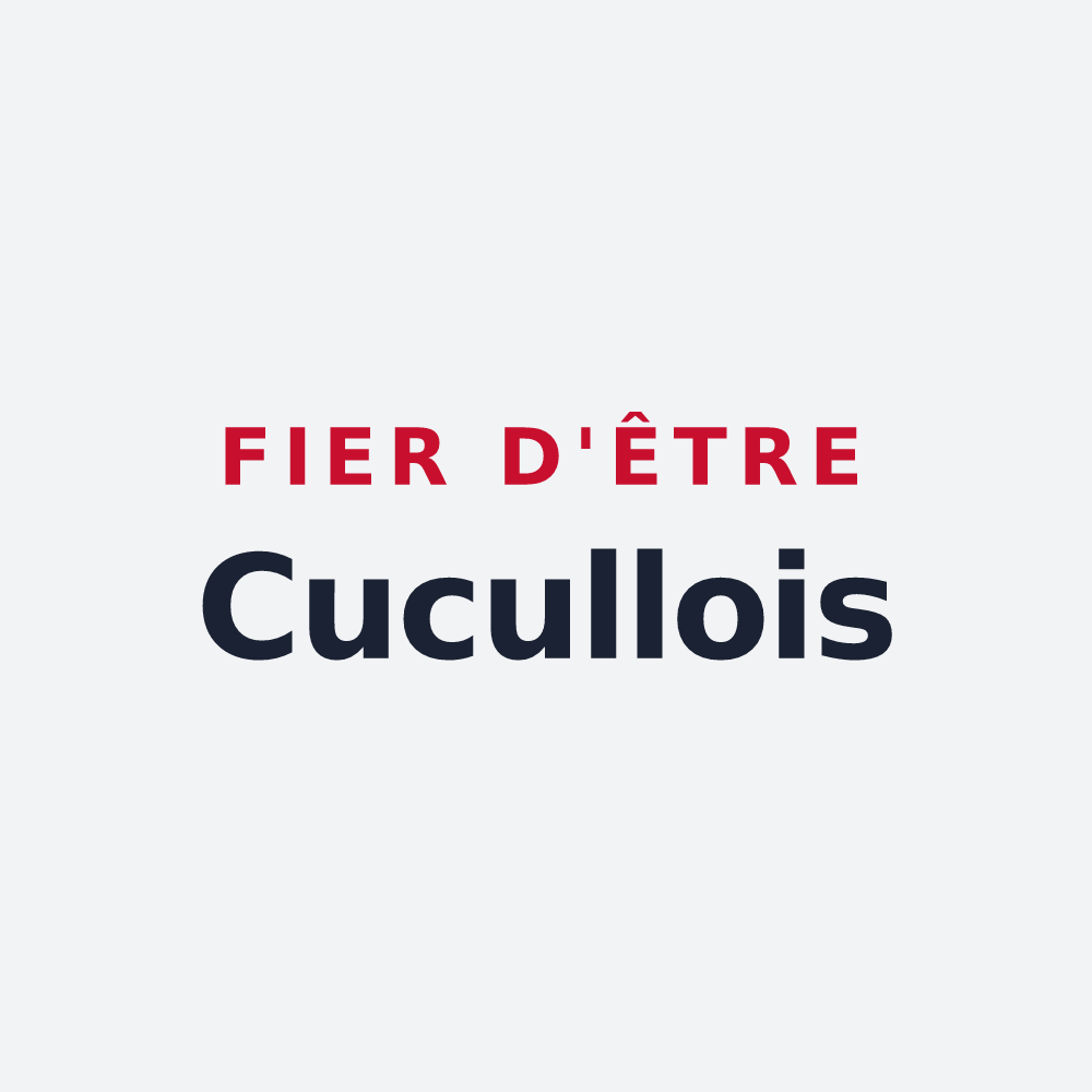 Poster « Fier d'être Cucullois » — design pour Saint-Jean-de-Cuculles