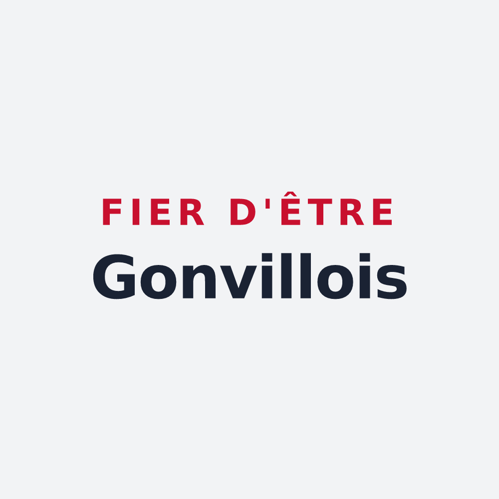 Poster « Fier d'être Gonvillois » — design pour Saint-Jean-de-Gonville