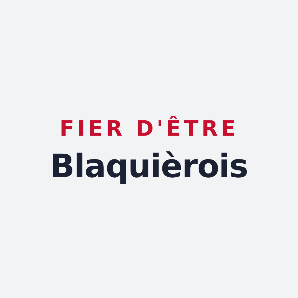 Poster « Fier d'être Blaquièrois » — design pour Saint-Jean-de-la-Blaquière