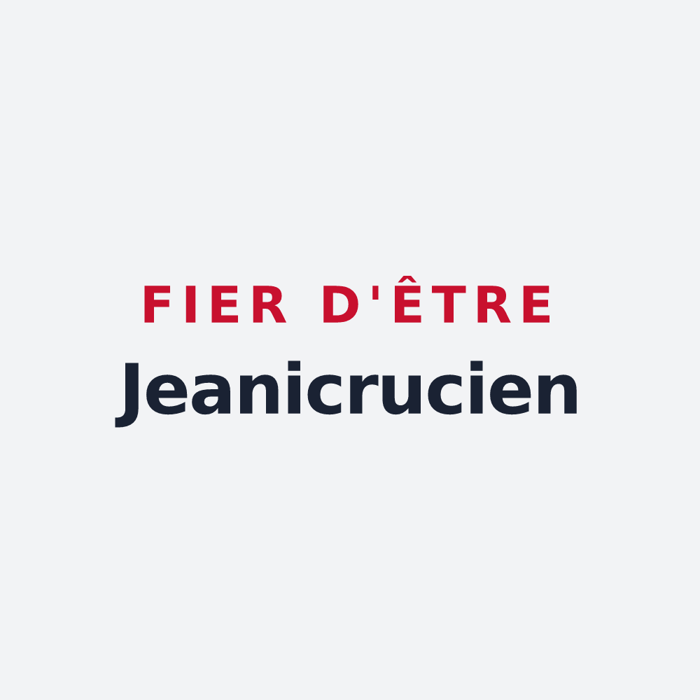 Poster « Fier d'être Jeanicrucien » — design pour Saint-Jean-de-la-Croix