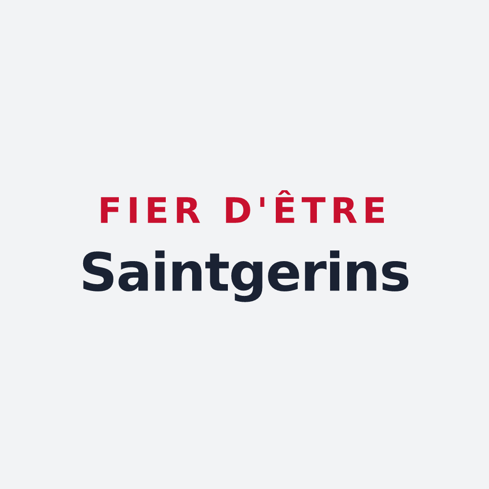 Poster « Fier d'être Saintgerins » — design pour Saint-Jean-de-la-Porte