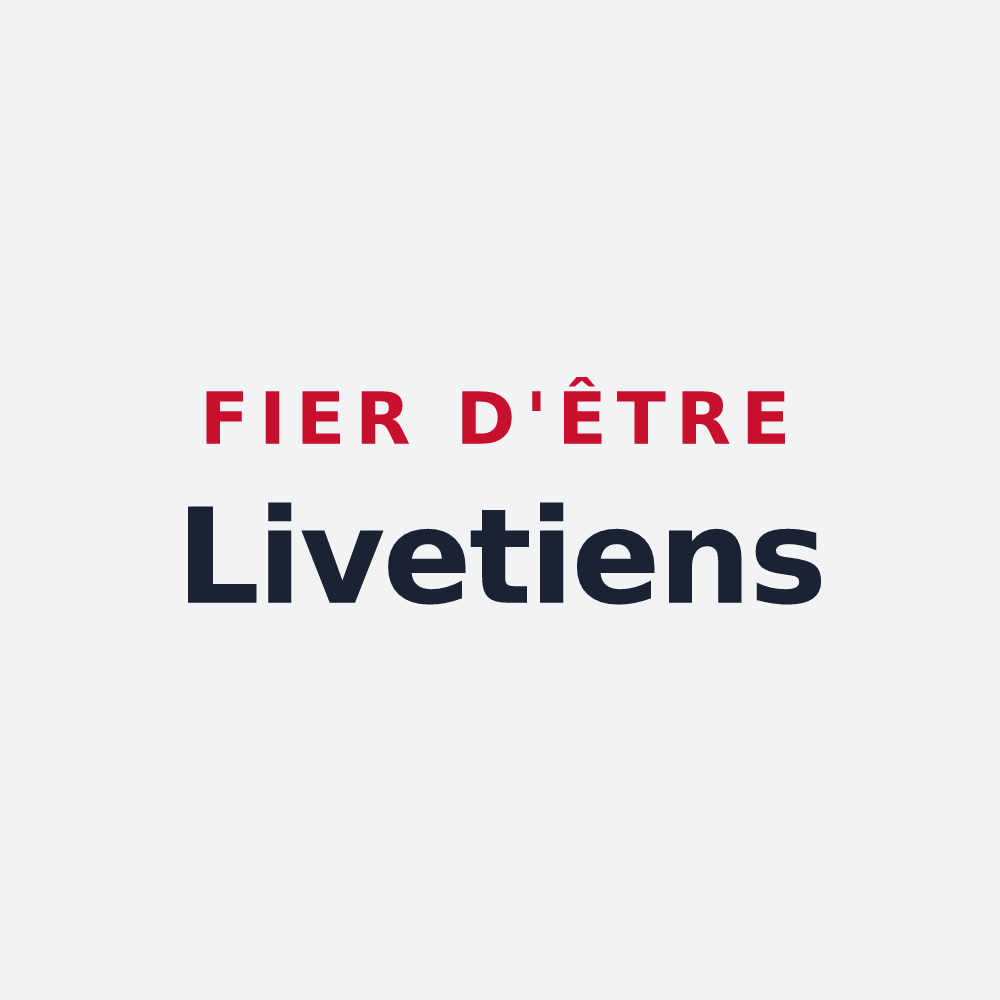 Poster « Fier d'être Livetiens » — design pour Saint-Jean-de-Livet