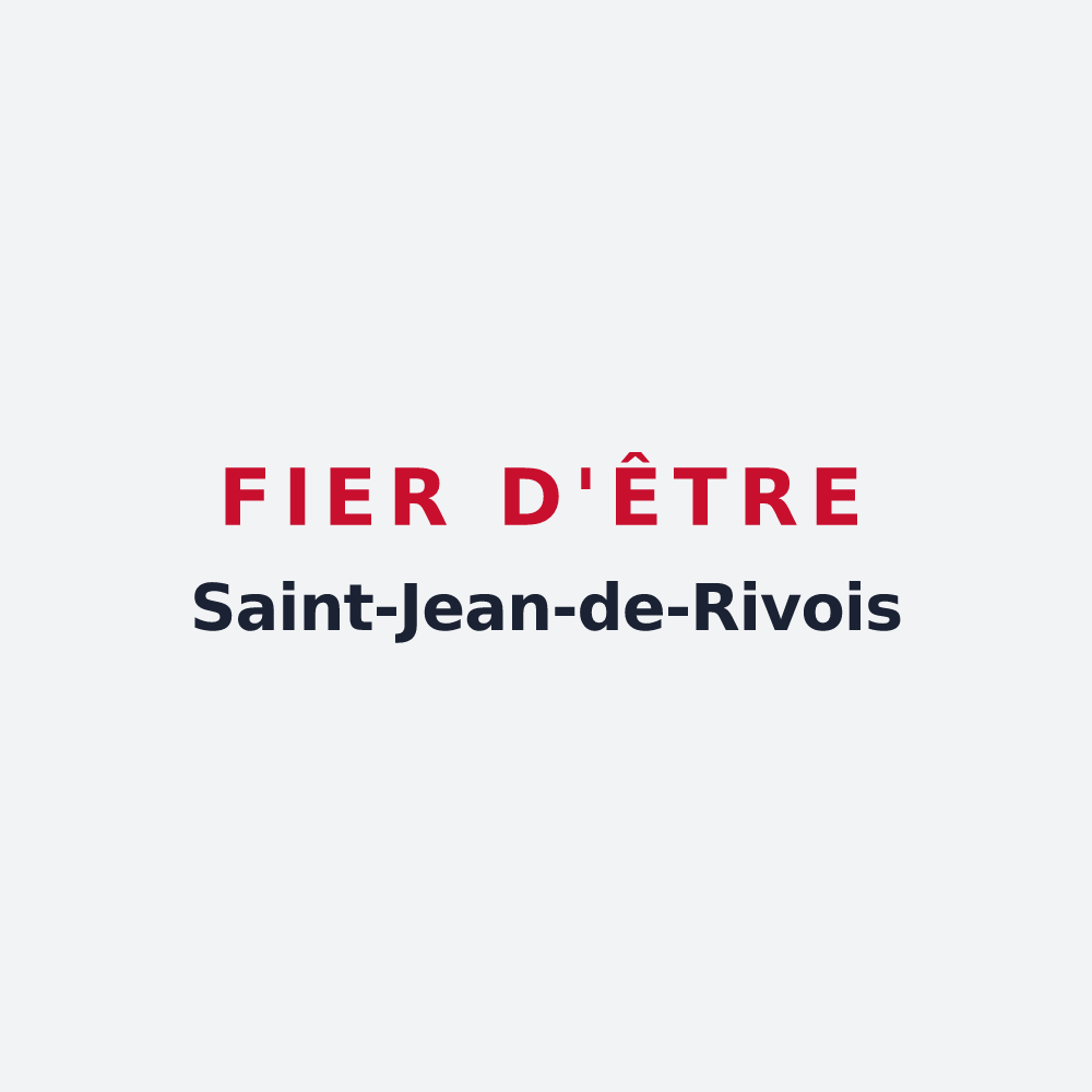 Poster « Fier d'être Saint-Jean-de-Rivois » — design pour Saint-Jean-de-Rives