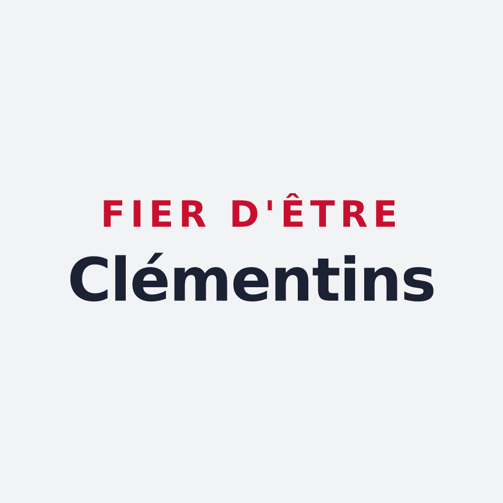 Poster « Fier d'être Clémentins » — design pour Saint-Jean-de-Sauves