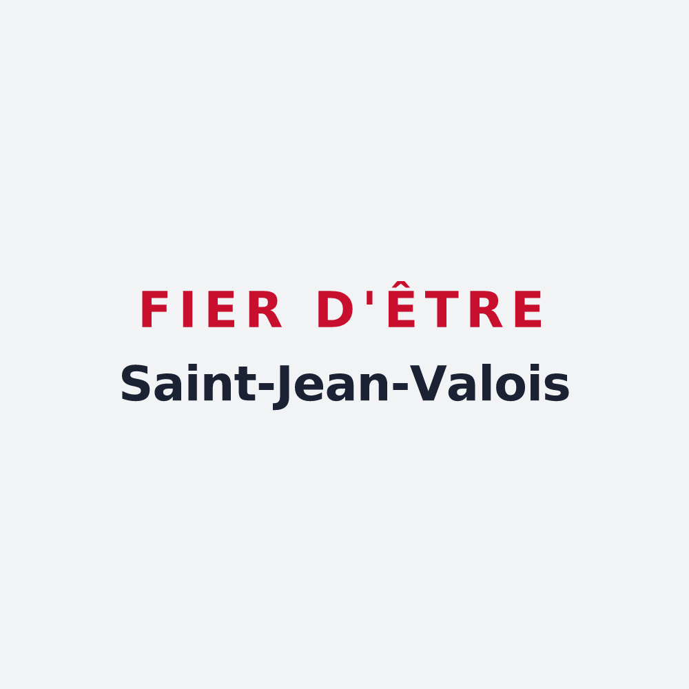 Poster « Fier d'être Saint-Jean-Valois » — design pour Saint-Jean-de-Vals