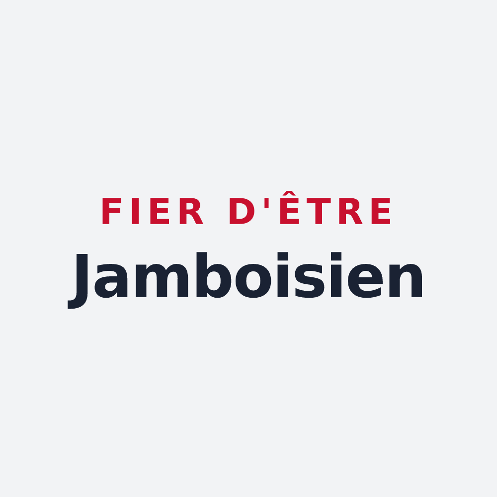 Poster « Fier d'être Jamboisien » — design pour Saint-Jean-du-Bois