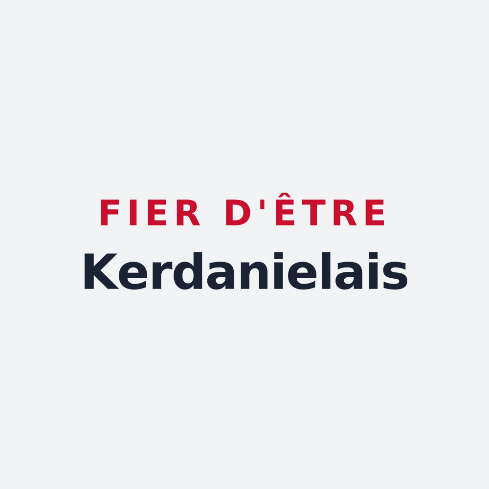 Poster « Fier d'être Kerdanielais » — design pour Saint-Jean-Kerdaniel