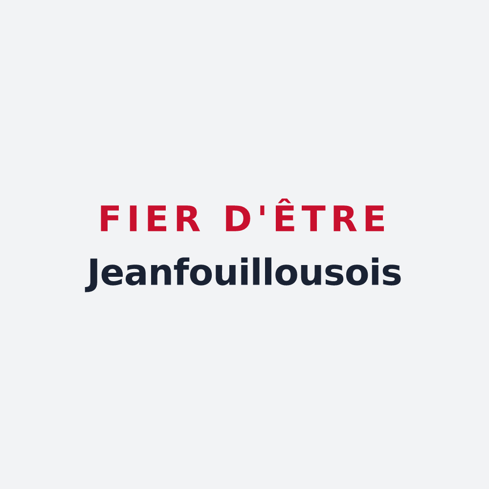 Poster « Fier d'être Jeanfouillousois » — design pour Saint-Jean-la-Fouillouse