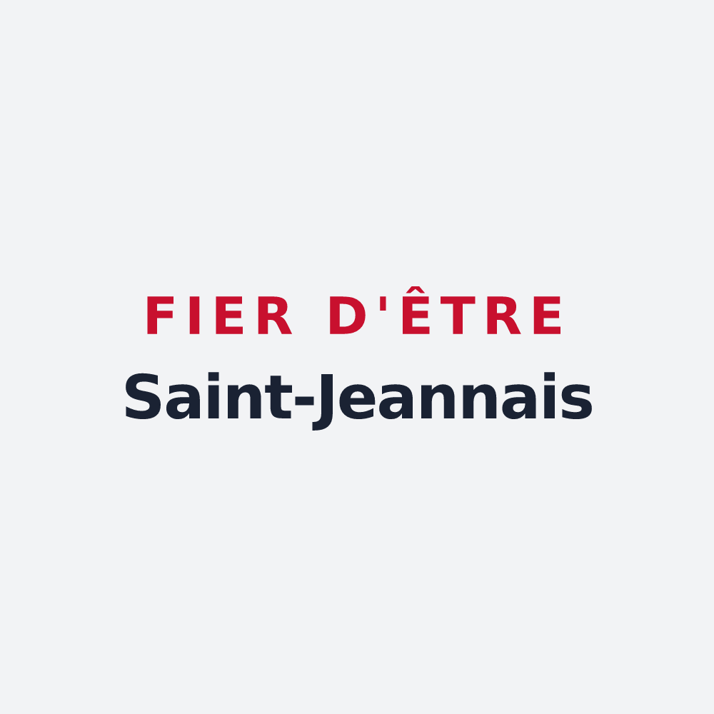 Poster « Fier d'être Saint-Jeannais » — design pour Saint-Jean-le-Thomas