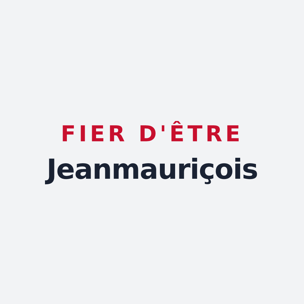 Poster « Fier d'être Jeanmauriçois » — design pour Saint-Jean-Saint-Maurice-sur-Loire