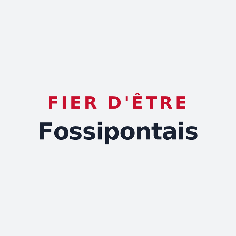 Poster « Fier d'être Fossipontais » — design pour Saint-Jean-Saint-Nicolas