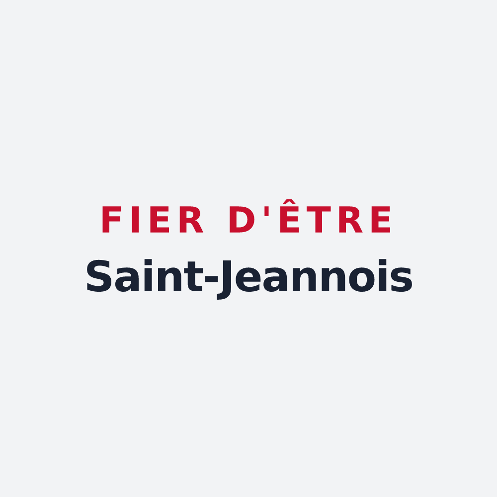Poster « Fier d'être Saint-Jeannois » — design pour Saint-Jeannet