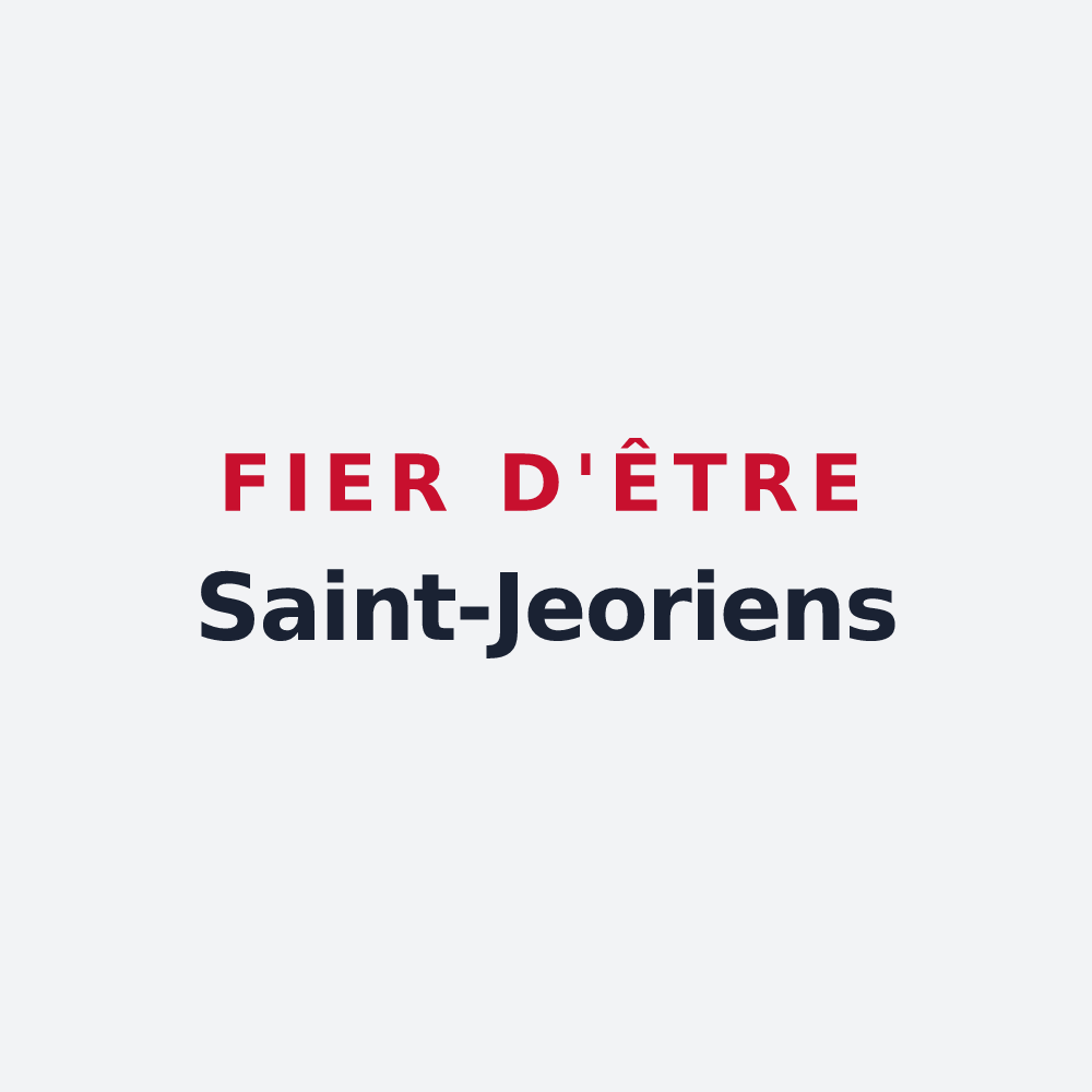 Poster « Fier d'être Saint-Jeoriens » — design pour Saint-Jeoire-Prieuré