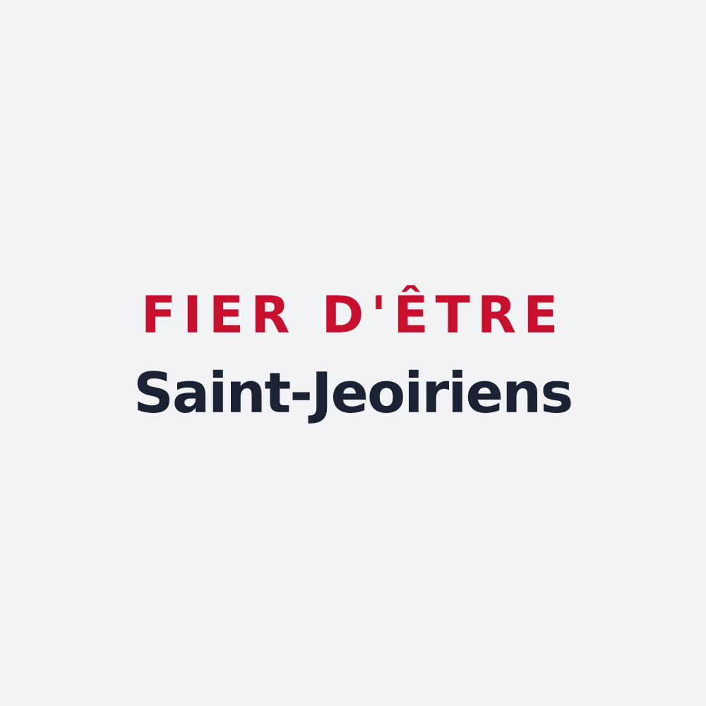 Poster « Fier d'être Saint-Jeoiriens » — design pour Saint-Jeoire