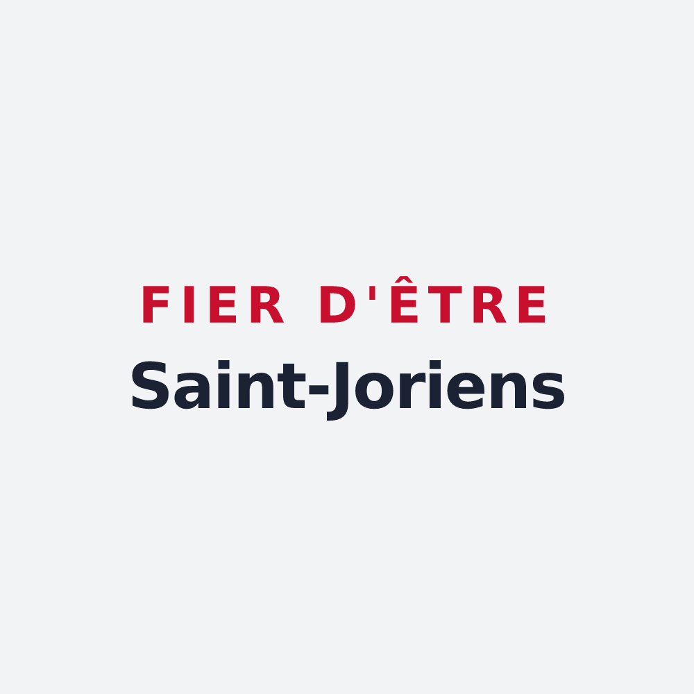 Poster « Fier d'être Saint-Joriens » — design pour Saint-Jorioz