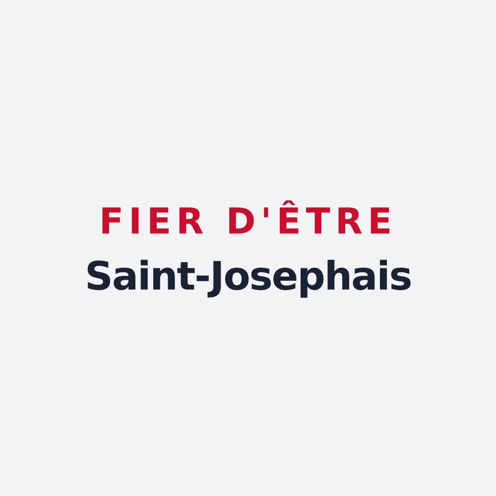 Poster « Fier d'être Saint-Josephais » — design pour Saint-Joseph