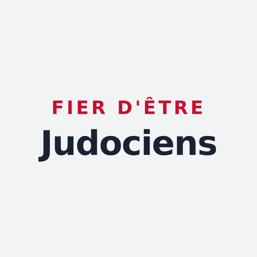 Poster « Fier d'être Judociens » — design pour Saint-Josse
