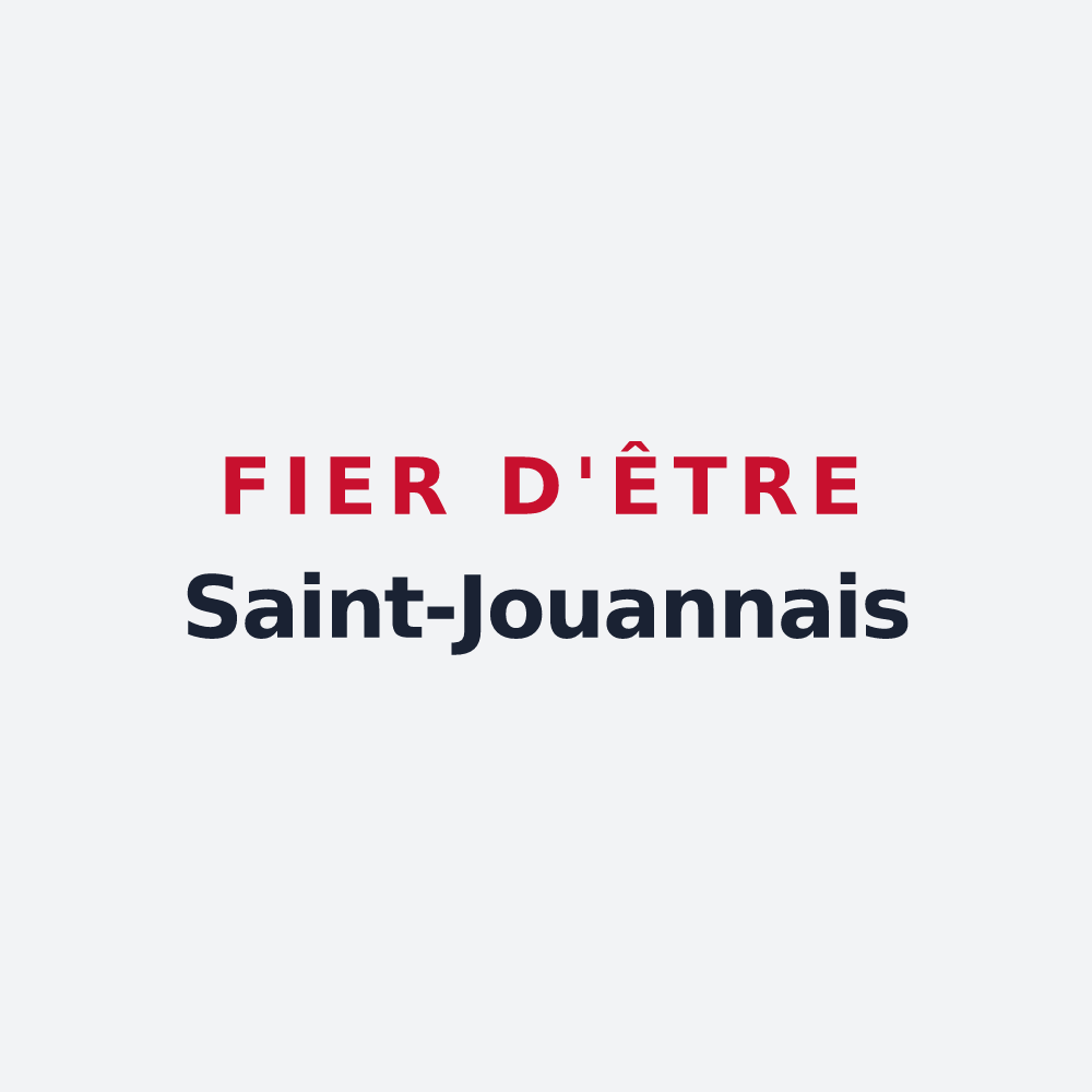 Poster « Fier d'être Saint-Jouannais » — design pour Saint-Jouan-de-l'Isle